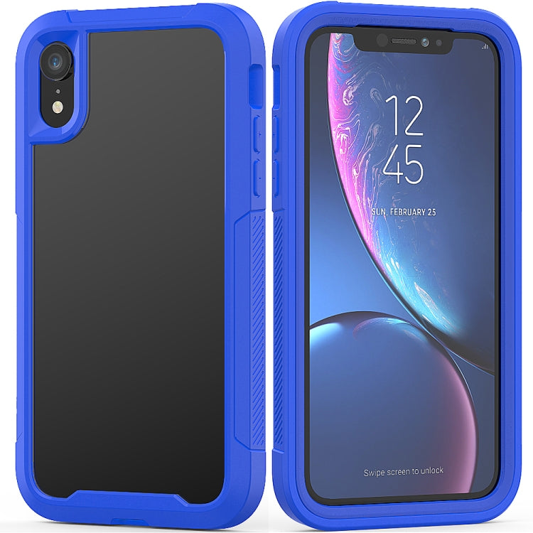 For iPhone XR Transparent Series Frame TPU + PC Dust-proof Scratch-proof Drop-proof Protective Case