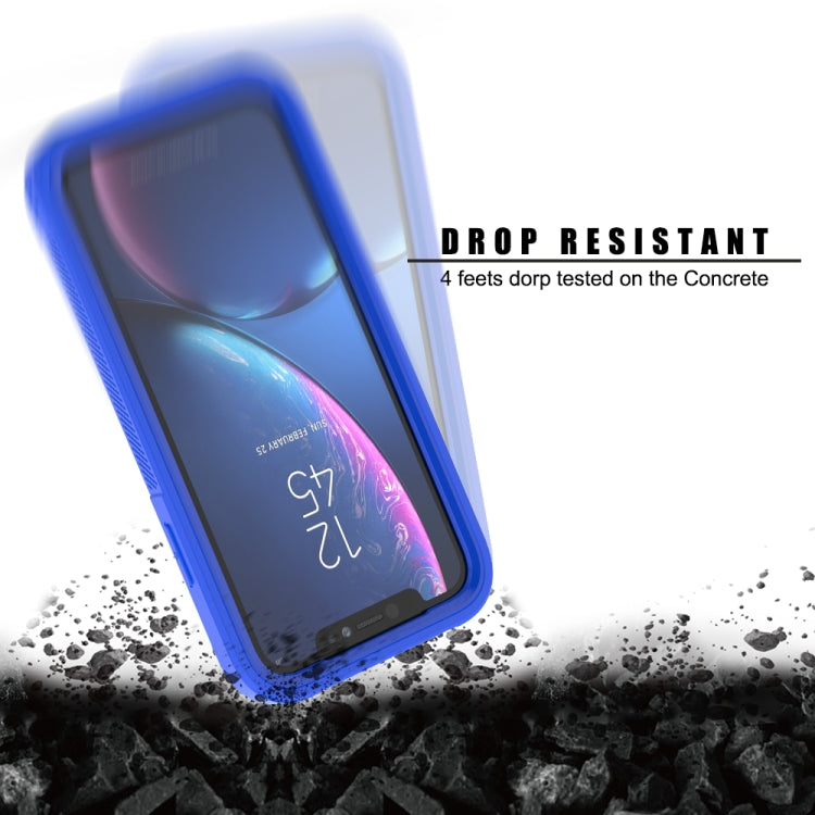 For iPhone XR Transparent Series Frame TPU + PC Dust-proof Scratch-proof Drop-proof Protective Case