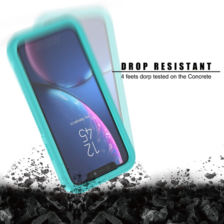 For iPhone XR Transparent Series Frame TPU + PC Dust-proof Scratch-proof Drop-proof Protective Case