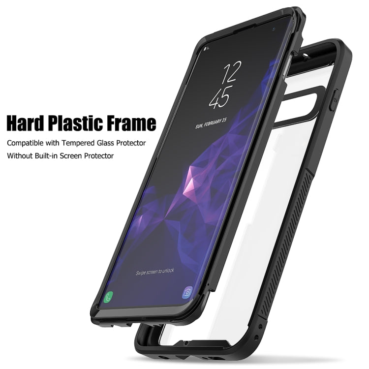 For Galaxy S10 Transparent Series Frame TPU + PC Dust-proof Scratch-proof Drop-proof Protective Case