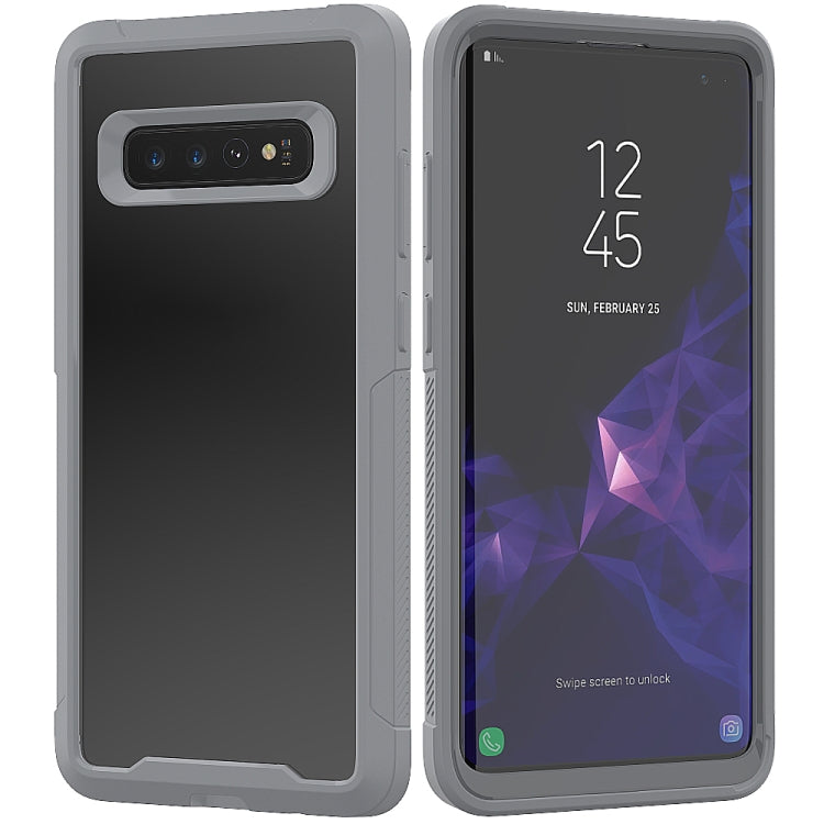 For Galaxy S10 Transparent Series Frame TPU + PC Dust-proof Scratch-proof Drop-proof Protective Case