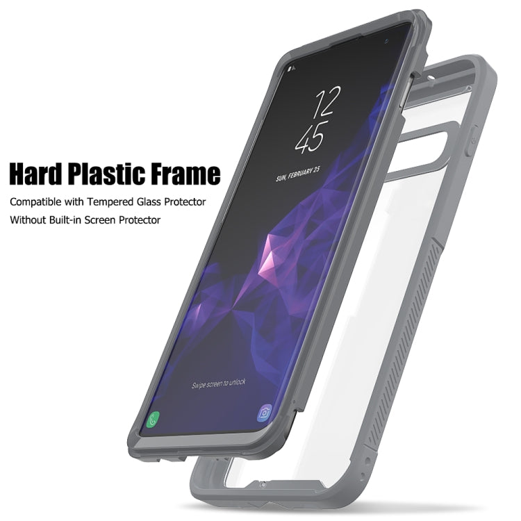 For Galaxy S10 Transparent Series Frame TPU + PC Dust-proof Scratch-proof Drop-proof Protective Case