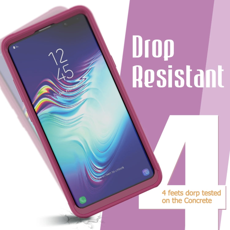 For Galaxy S10 5G Transparent Series Frame TPU + PC Dust-proof Scratch-proof Drop-proof Protective Case