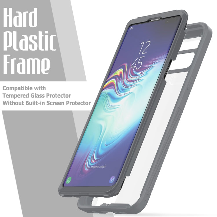 For Galaxy S10 5G Transparent Series Frame TPU + PC Dust-proof Scratch-proof Drop-proof Protective Case