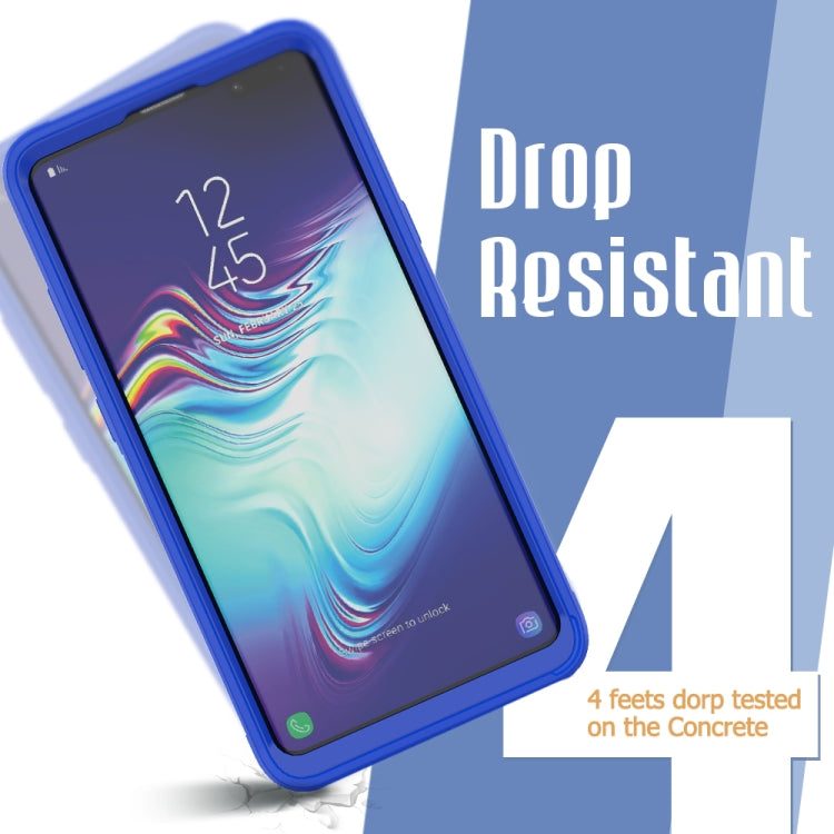 For Galaxy S10 5G Transparent Series Frame TPU + PC Dust-proof Scratch-proof Drop-proof Protective Case