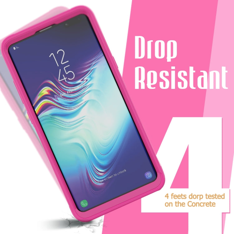 For Galaxy S10 5G Transparent Series Frame TPU + PC Dust-proof Scratch-proof Drop-proof Protective Case