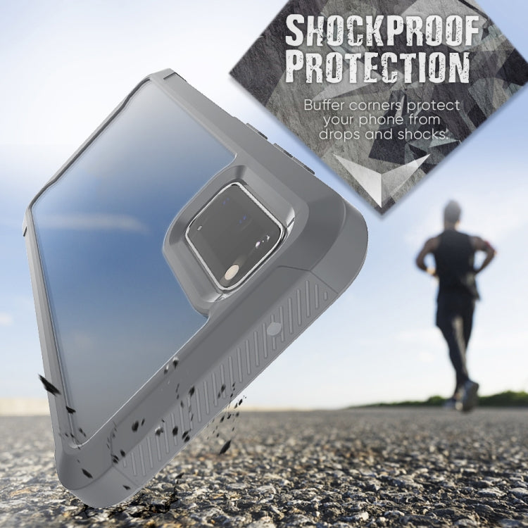 For Galaxy S20 Transparent Series Frame TPU + PC Dust-proof Scratch-proof Drop-proof Protective Case