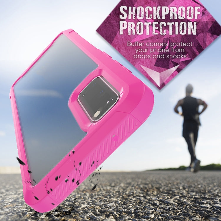 For Galaxy S20 Transparent Series Frame TPU + PC Dust-proof Scratch-proof Drop-proof Protective Case