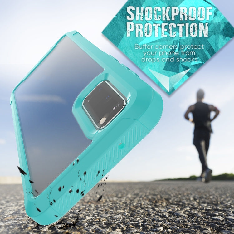 For Galaxy S20 Transparent Series Frame TPU + PC Dust-proof Scratch-proof Drop-proof Protective Case