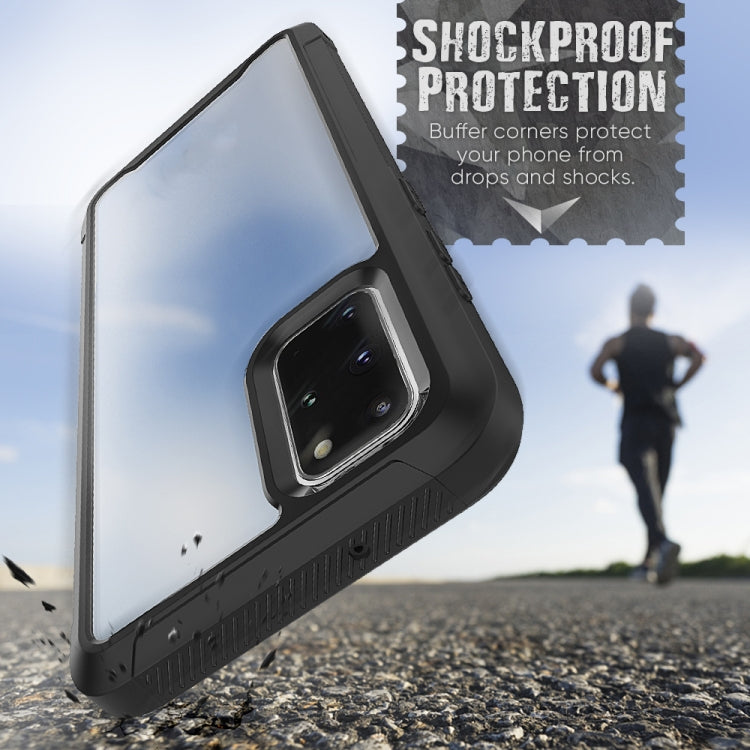 For Galaxy S20+ Transparent Series Frame TPU + PC Dust-proof Scratch-proof Drop-proof Protective Case