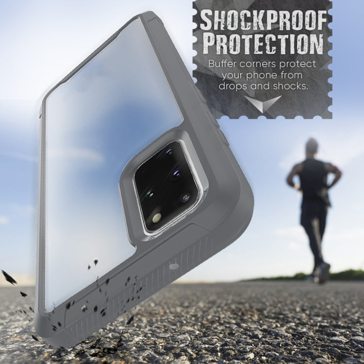 For Galaxy S20+ Transparent Series Frame TPU + PC Dust-proof Scratch-proof Drop-proof Protective Case