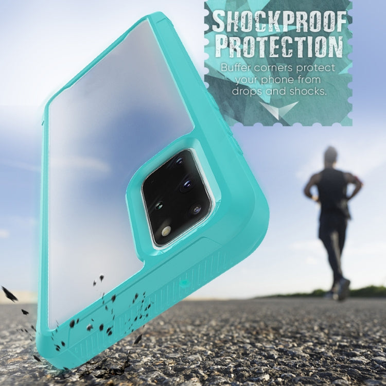 For Galaxy S20+ Transparent Series Frame TPU + PC Dust-proof Scratch-proof Drop-proof Protective Case