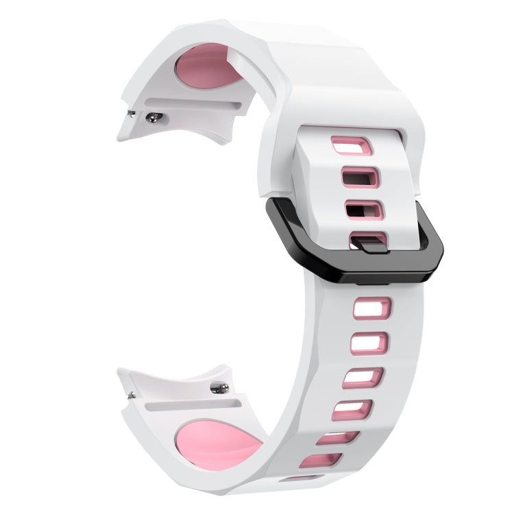 For Samsung Galaxy Watch5 Pro Wave Two Color Silicone Watch Band