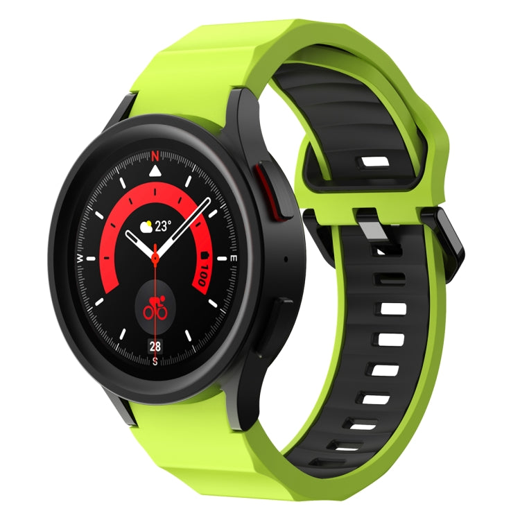 For Samsung Galaxy Watch5 Pro Wave Two Color Silicone Watch Band