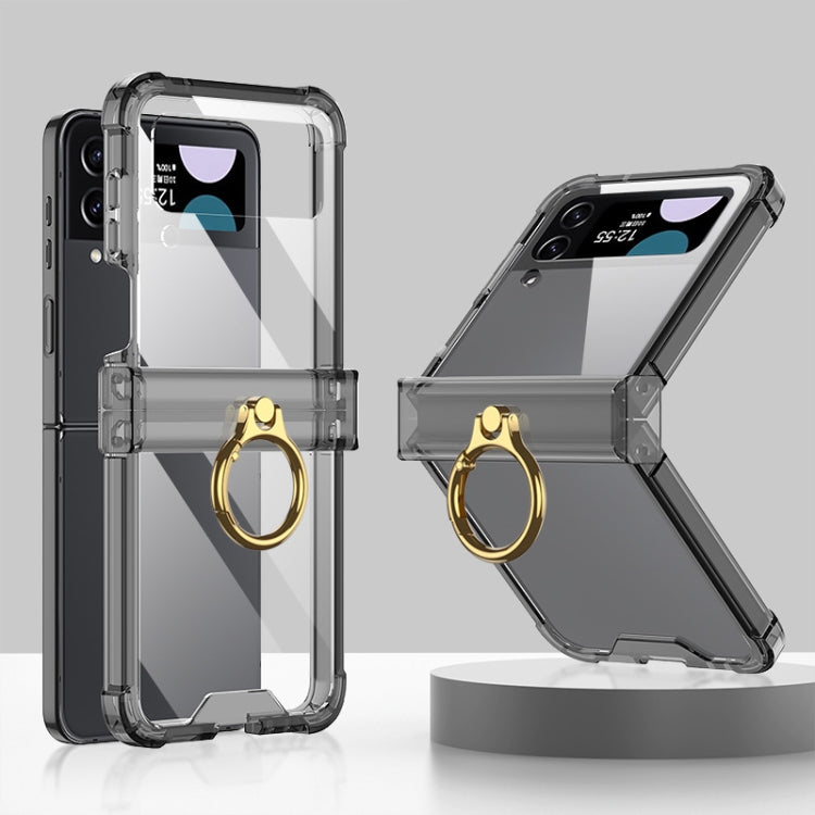 For Samsung Galaxy Z Flip4 GKK Airbag Hinge Shockproof Phone Case with Ring Holder