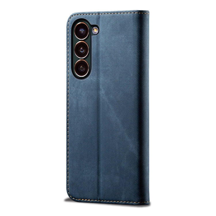 For Samsung Galaxy S23+ 5G Denim Texture Leather Phone Case