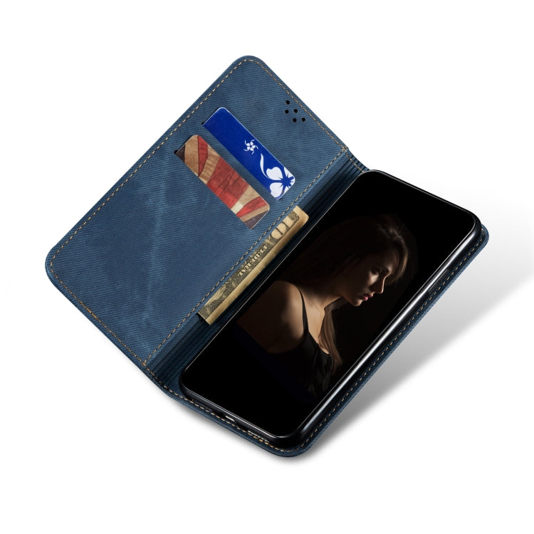 For Samsung Galaxy S23+ 5G Denim Texture Leather Phone Case