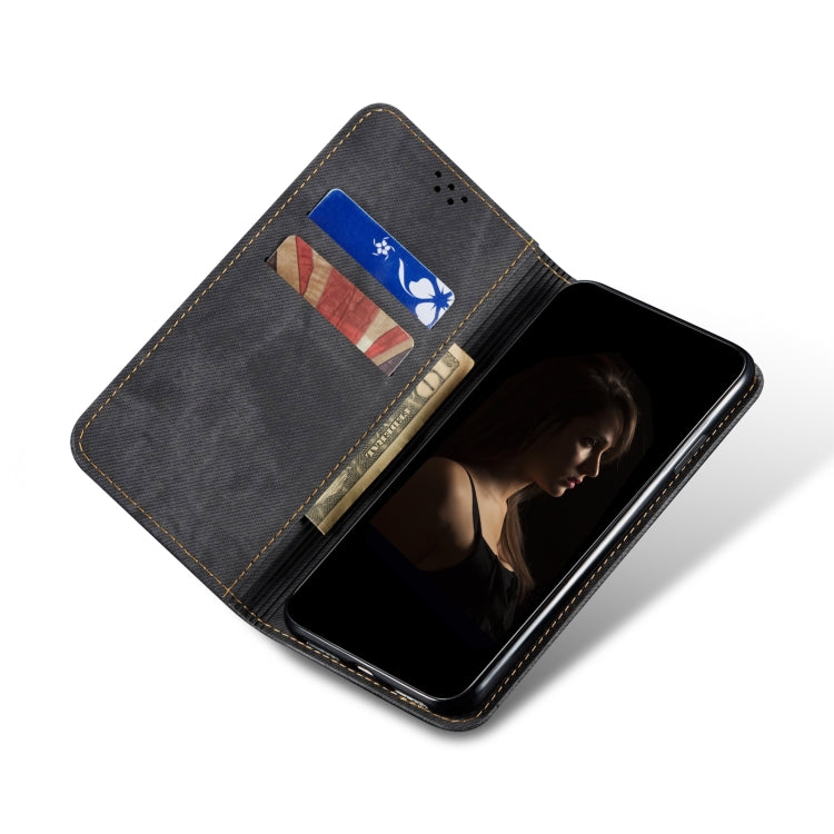 For Samsung Galaxy S23+ 5G Denim Texture Leather Phone Case