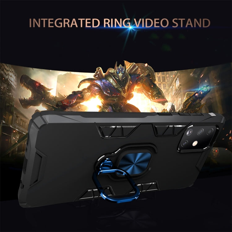 For Galaxy A71 Shockproof TPU Full Coverage Protective Case with 360 Degree Rotating Ring Holder