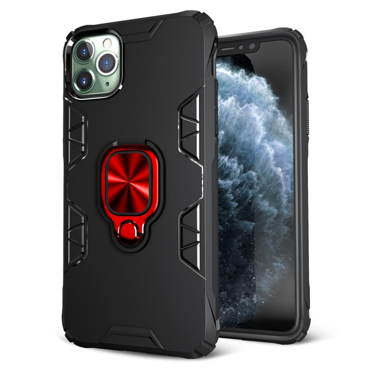 For iPhone 11 Pro Shockproof TPU Full Coverage Protective Case with 360 Degree Rotating Ring Holder