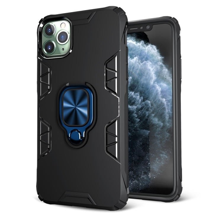 For iPhone 11 Pro Shockproof TPU Full Coverage Protective Case with 360 Degree Rotating Ring Holder