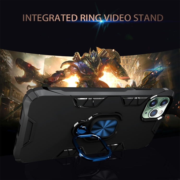 For iPhone 11 Pro Shockproof TPU Full Coverage Protective Case with 360 Degree Rotating Ring Holder