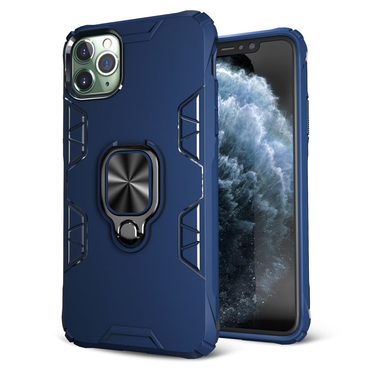 For iPhone 11 Pro Shockproof TPU Full Coverage Protective Case with 360 Degree Rotating Ring Holder