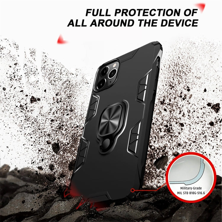 For iPhone 11 Pro Max Shockproof TPU Full Coverage Protective Case with 360 Degree Rotating Ring Holder