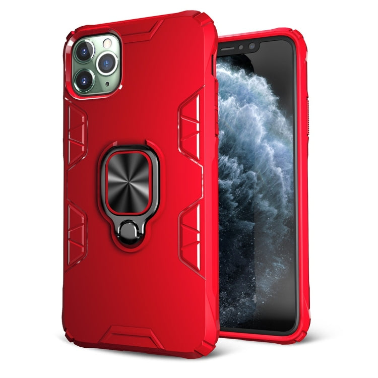 For iPhone 11 Pro Max Shockproof TPU Full Coverage Protective Case with 360 Degree Rotating Ring Holder