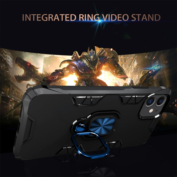For iPhone 11 Shockproof TPU Full Coverage Protective Case with 360 Degree Rotating Ring Holder