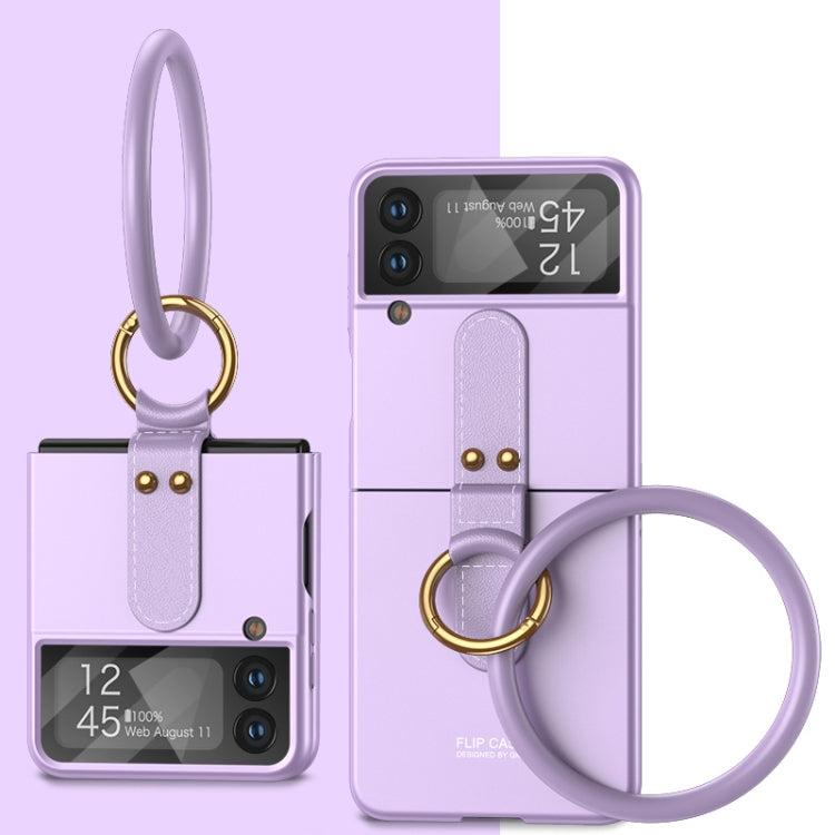 For Samsung Galaxy Z Flip4 GKK Ultrathin Integrated Shockproof Phone Case with Bracelet