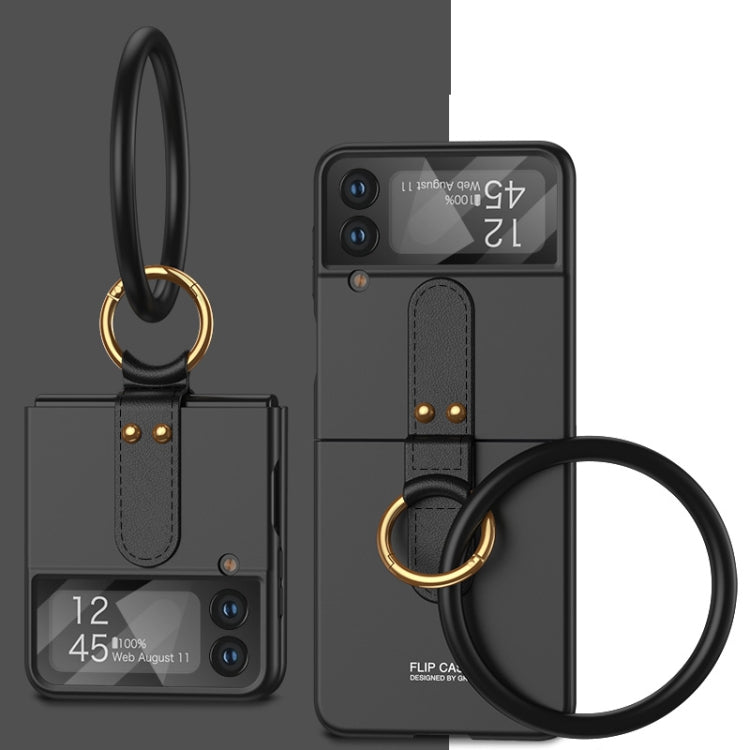 For Samsung Galaxy Z Flip4 GKK Ultrathin Integrated Shockproof Phone Case with Bracelet