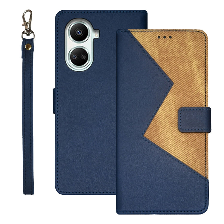 For Huawei nova 10 SE idewei Two-color Splicing Leather Phone Case