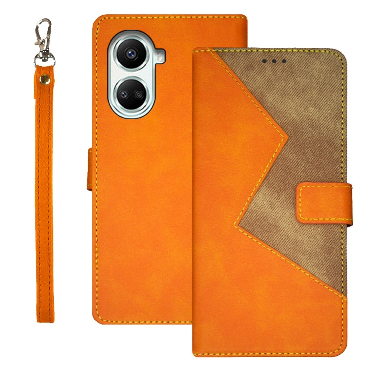For Huawei nova 10 SE idewei Two-color Splicing Leather Phone Case