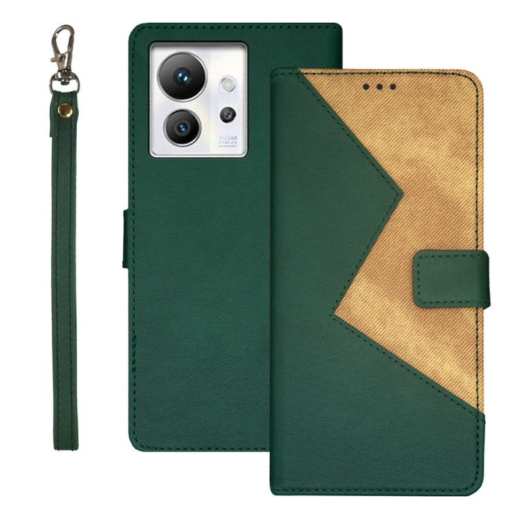 For Infinix Zero Ultra 5G idewei Two-color Splicing Leather Phone Case