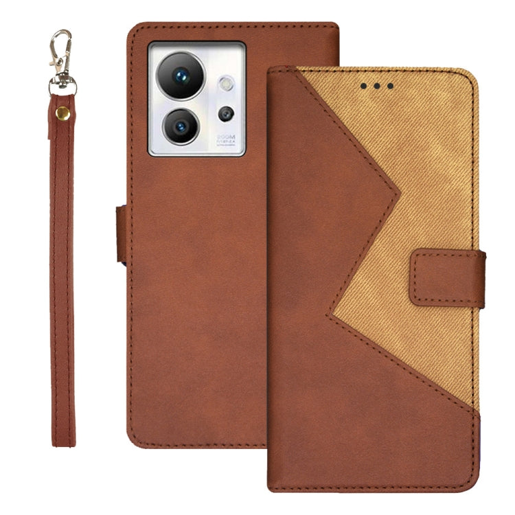 For Infinix Zero Ultra 5G idewei Two-color Splicing Leather Phone Case