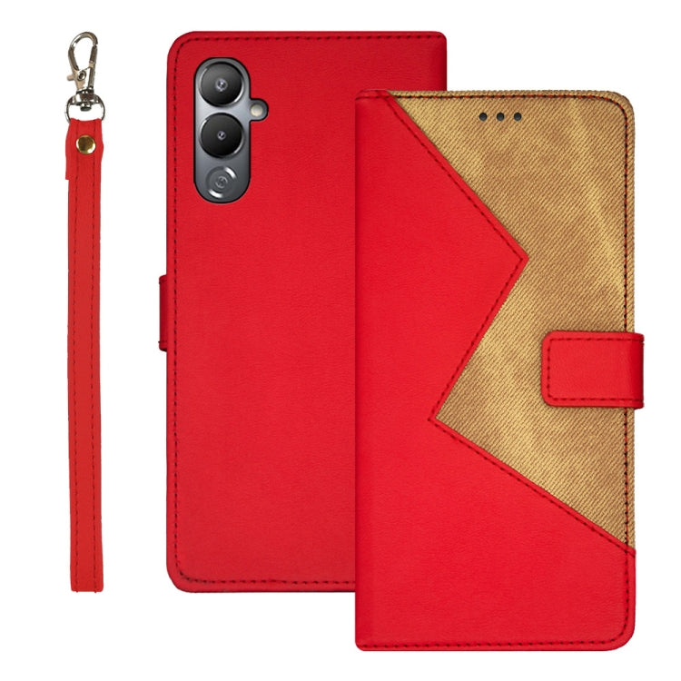 For Tecno Pova 4 idewei Two-color Splicing Leather Phone Case