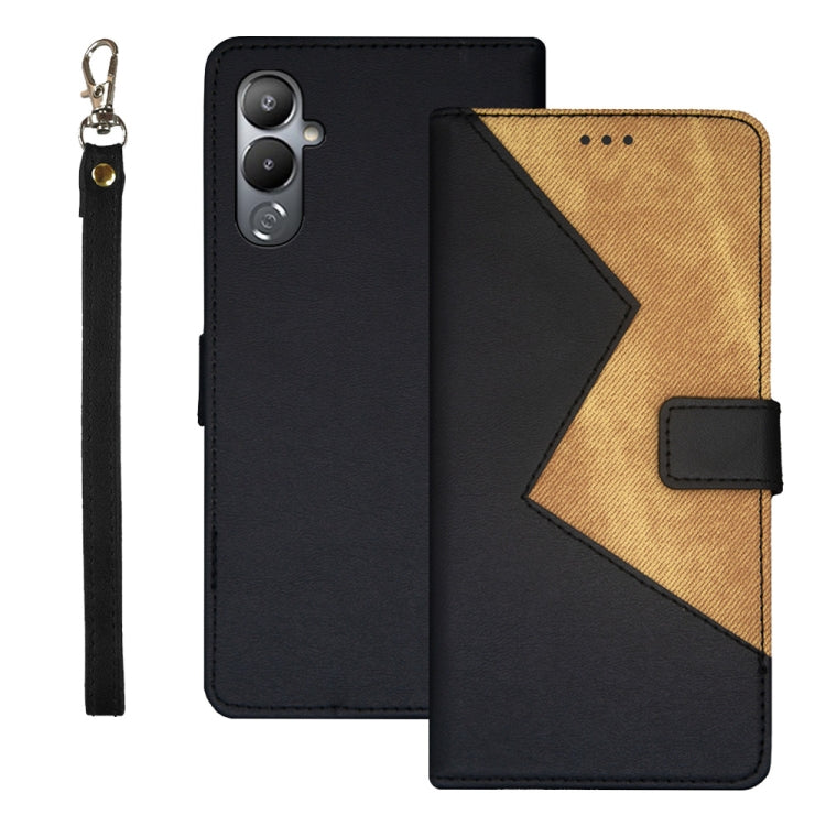 For Tecno Pova 4 idewei Two-color Splicing Leather Phone Case