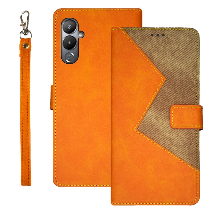 For Tecno Pova 4 idewei Two-color Splicing Leather Phone Case