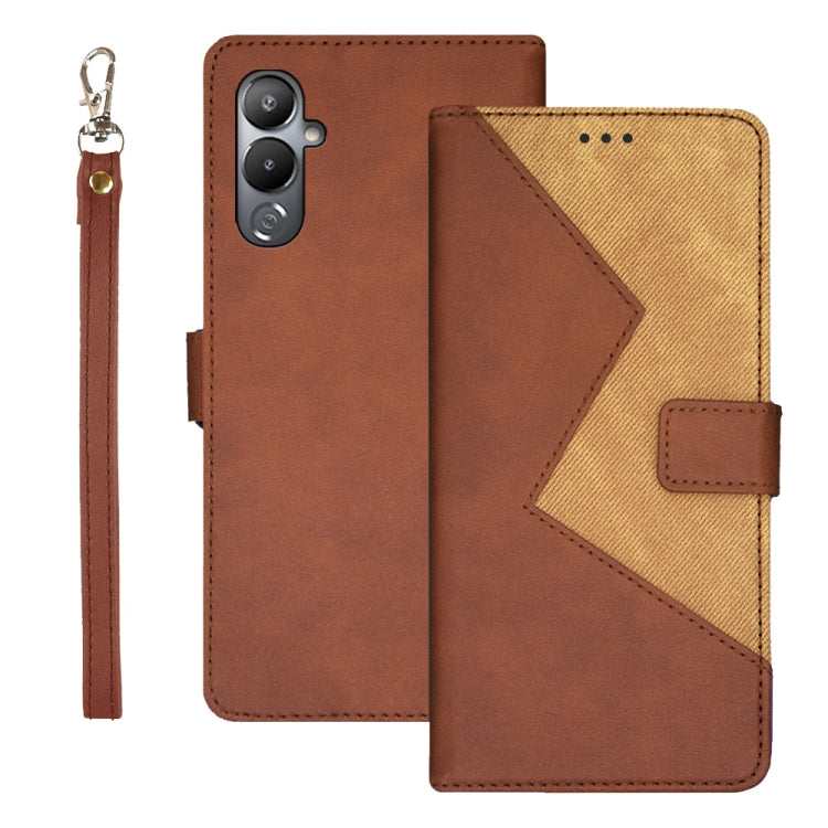 For Tecno Pova 4 idewei Two-color Splicing Leather Phone Case