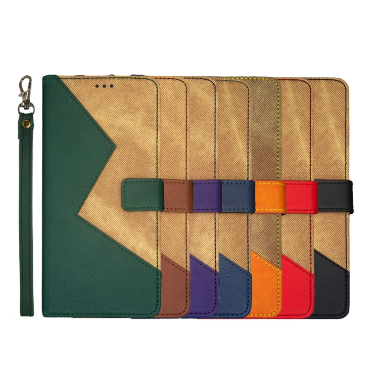 For Tecno Pova 4 idewei Two-color Splicing Leather Phone Case