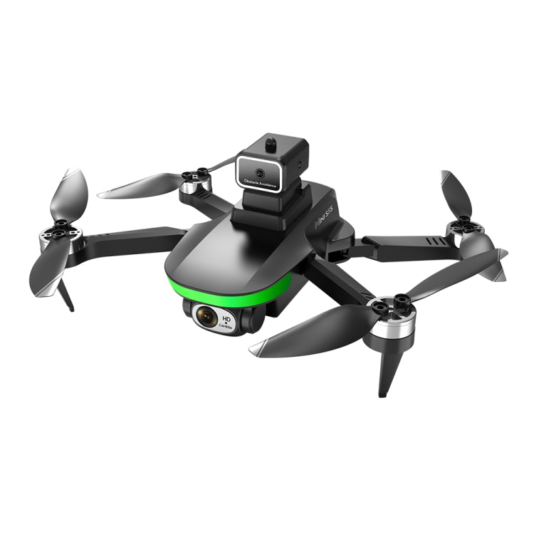LS-S5S Obstacle Avoidance Brushless Dual-lens Aerial Drone, Specification:4K(Black)