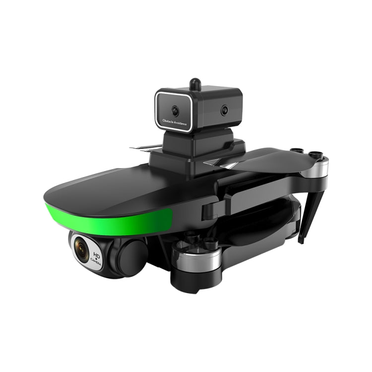 LS-S5S Obstacle Avoidance Brushless Dual-lens Aerial Drone, Specification:4K(Black)