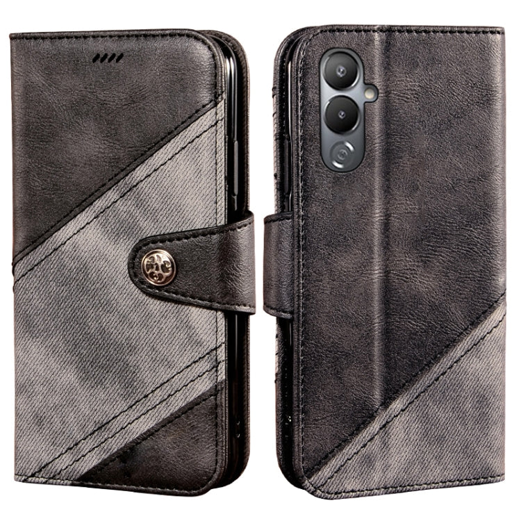For Tecno Pova 4 idewei Color Contrast Retro Texture Leather Phone Case