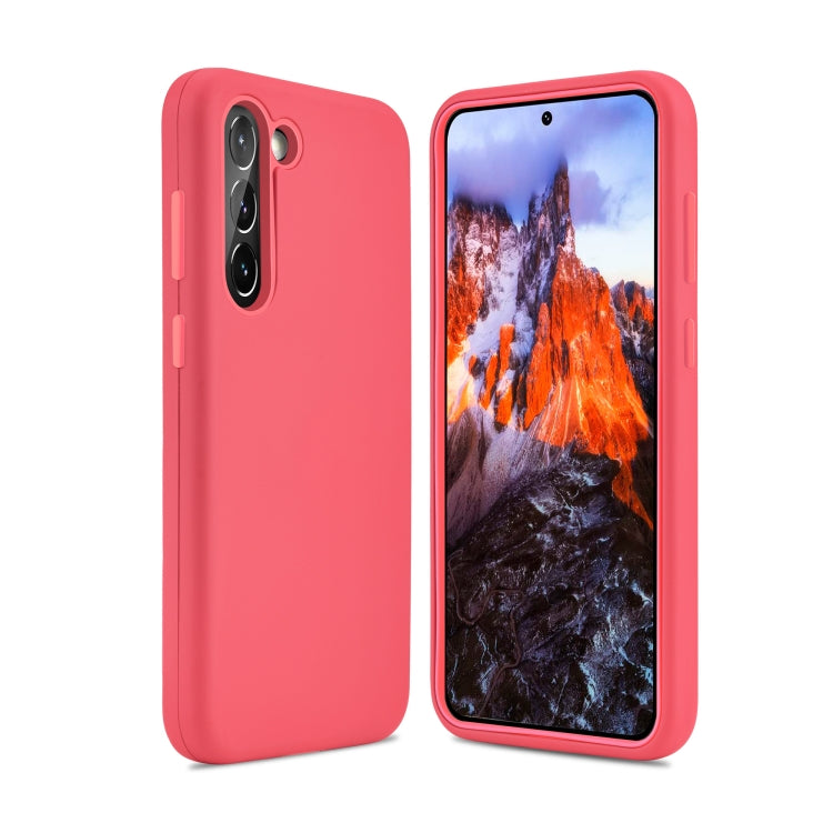 For Samsung Galaxy S23 5G 3 in 1 Solid Color Shockproof Protective Phone Case