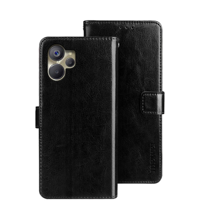 For Realme 10 5G idewei Crazy Horse Texture Leather Phone Case