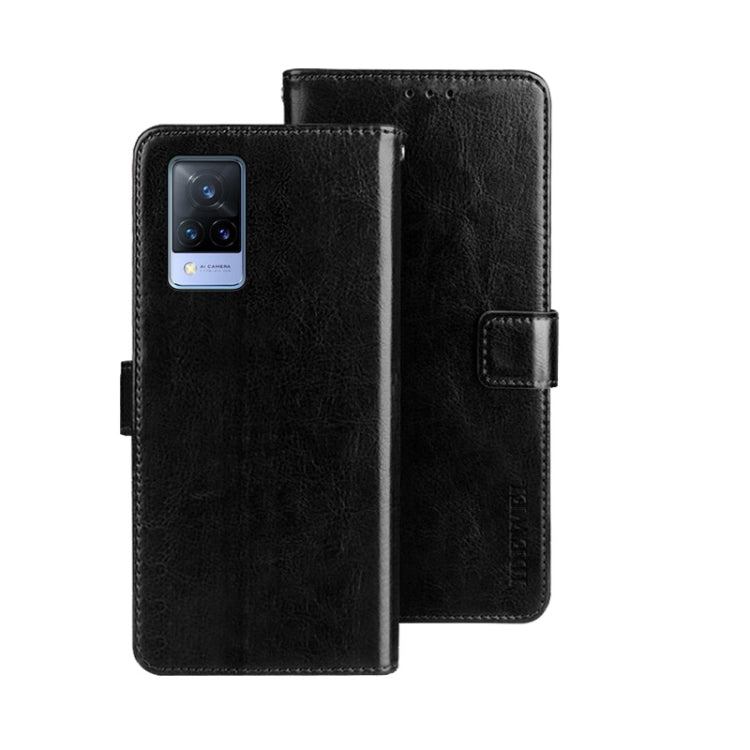 For vivo V21s idewei Crazy Horse Texture Leather Phone Case