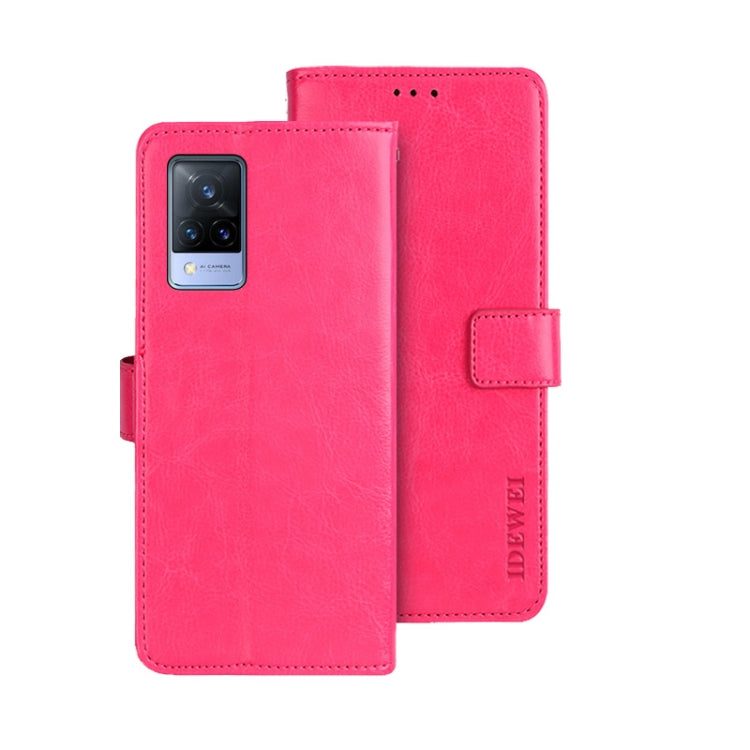 For vivo V21s idewei Crazy Horse Texture Leather Phone Case