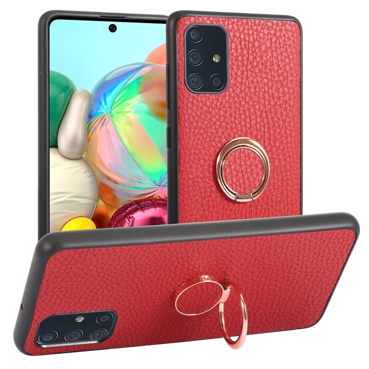 For Samsung Galaxy A71 Litchi Texture Magnetic Shockproof Protective Phone Case