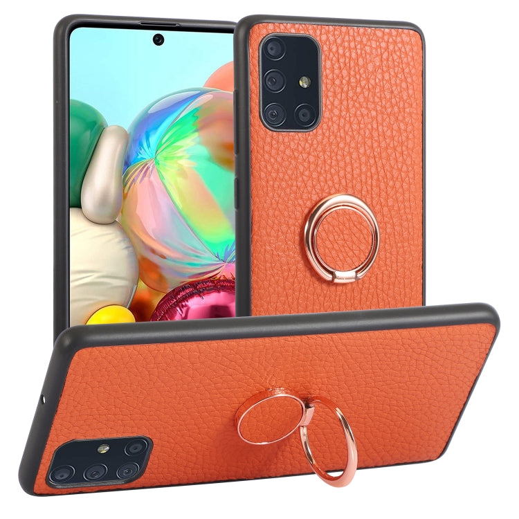 For Samsung Galaxy A71 Litchi Texture Magnetic Shockproof Protective Phone Case